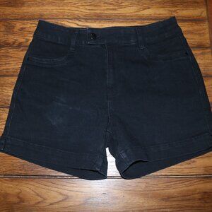d.jeans black denim shorts size 8